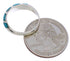 Turquoise Inlay And Authentic Sterling Silver Jewelry Ring Size 4-1/2 AX87754